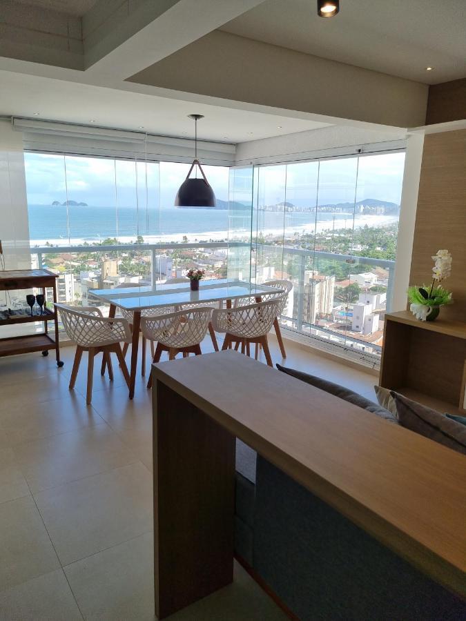 Apartamento Encantador Guarujá Enseada Vista Mar Exterior foto